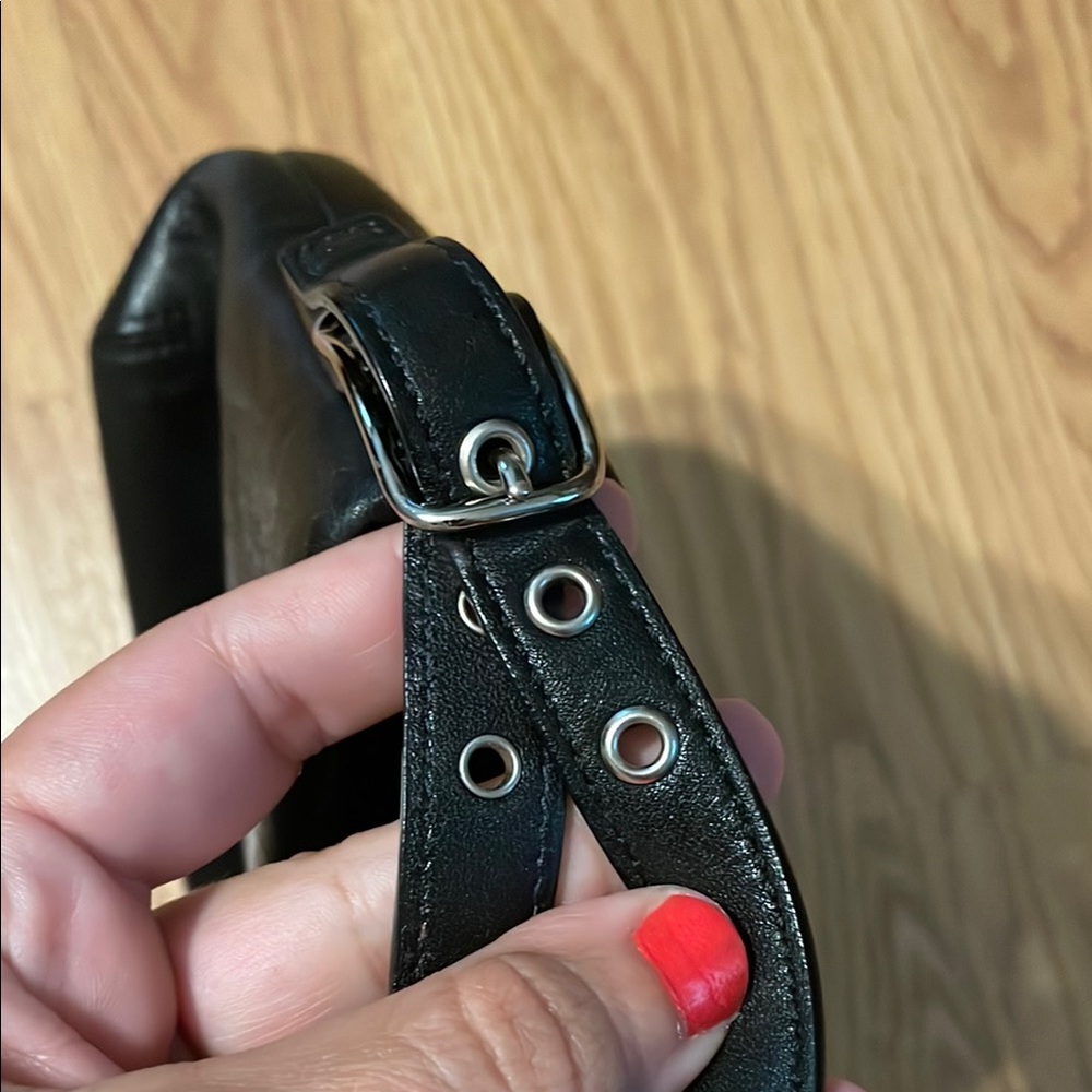 Coach Black Leather Shoulder Bag - Picture 10 of 12